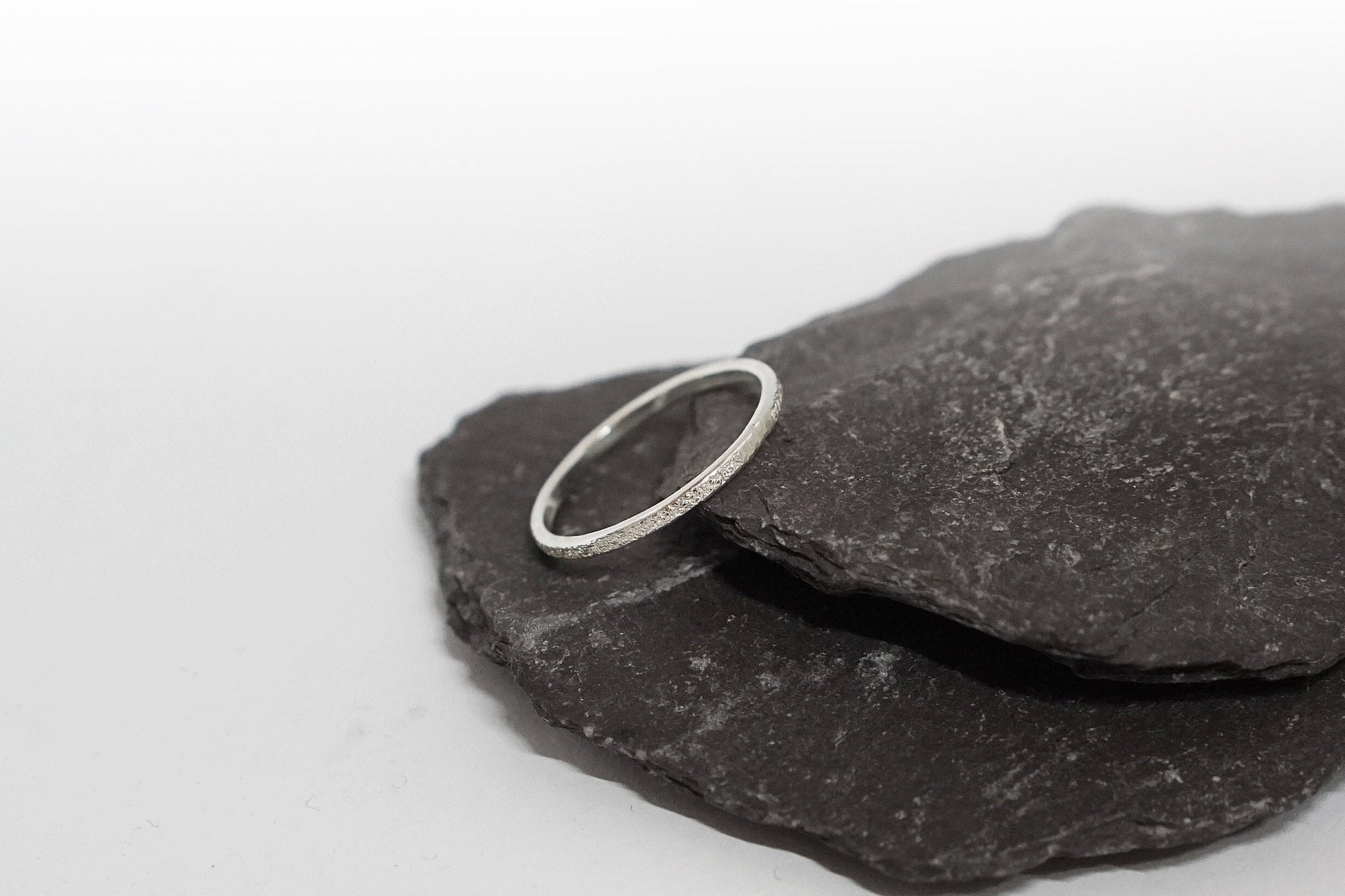 Stardust Recycled Sterling Silver Stacking Ring