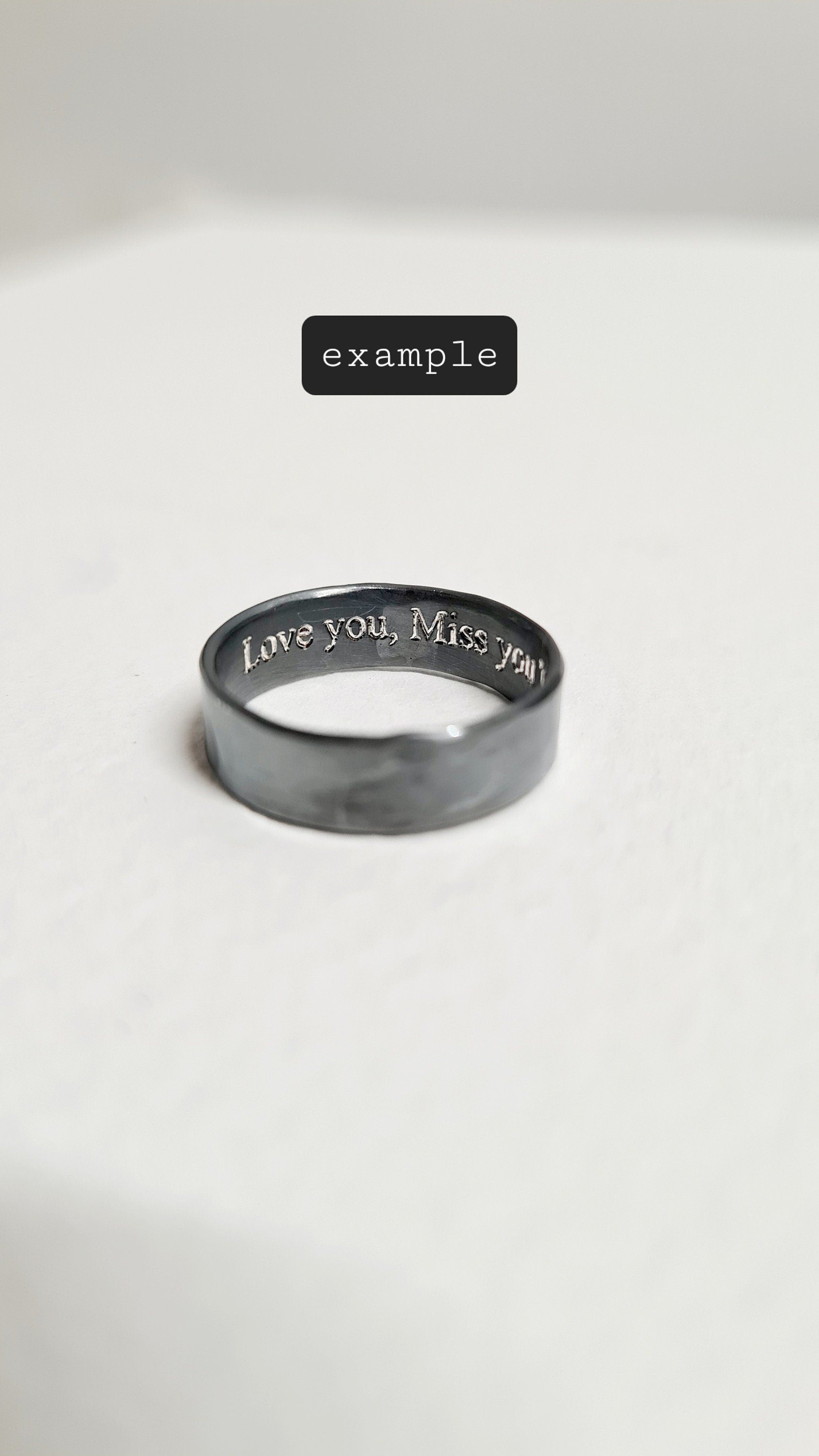 Add Engraving - Curious Owl rings only! For wide bands.