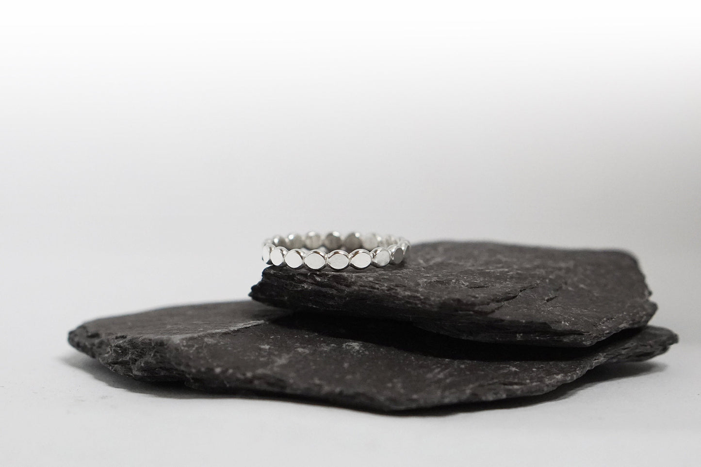 Pebble Stacking Ring Recycled Sterling Silver