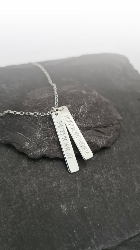 Character Class Sterling Silver Tags Necklace