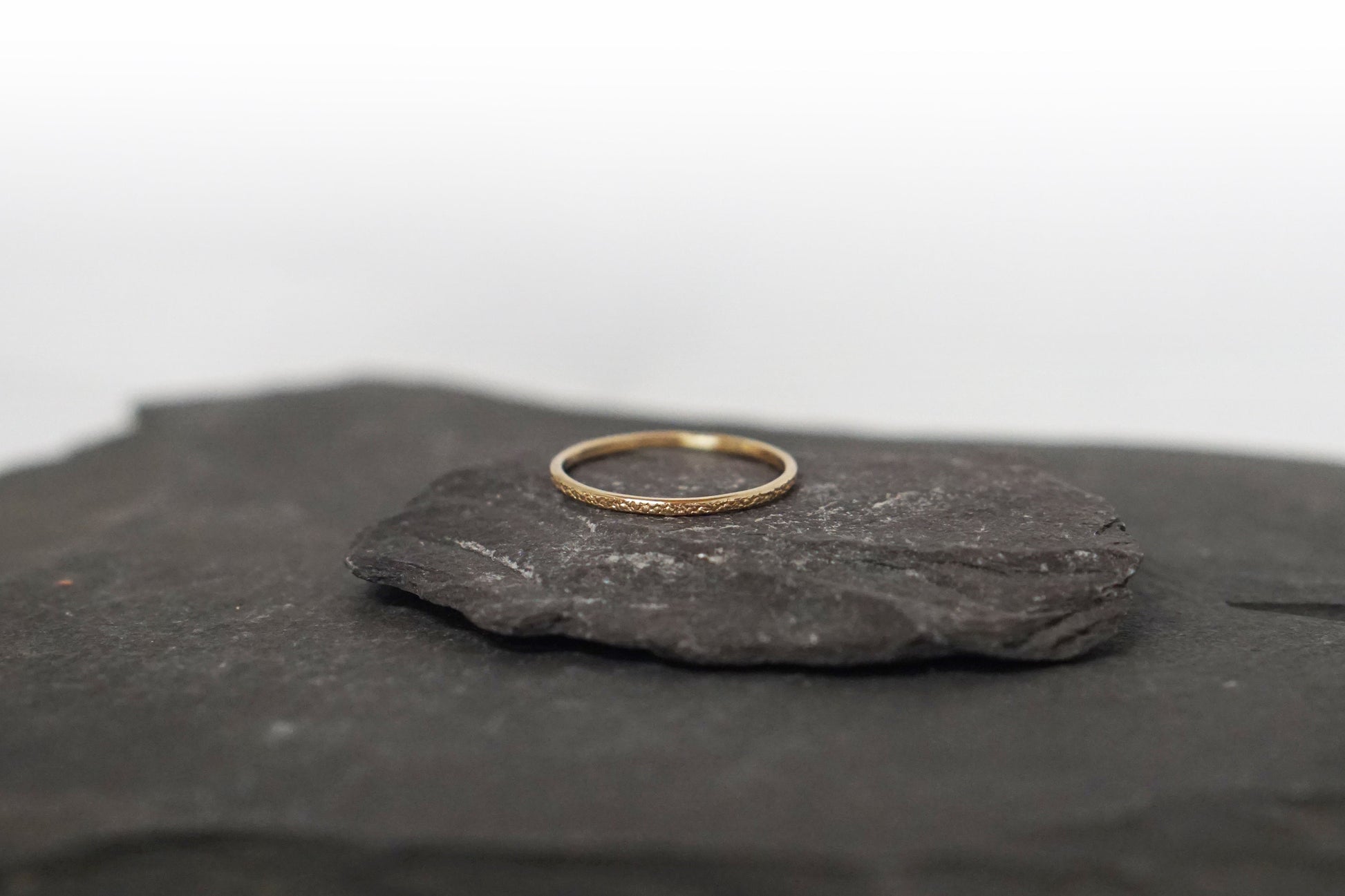 Stardust Solid 9ct Recycled Gold Stacking Ring Band