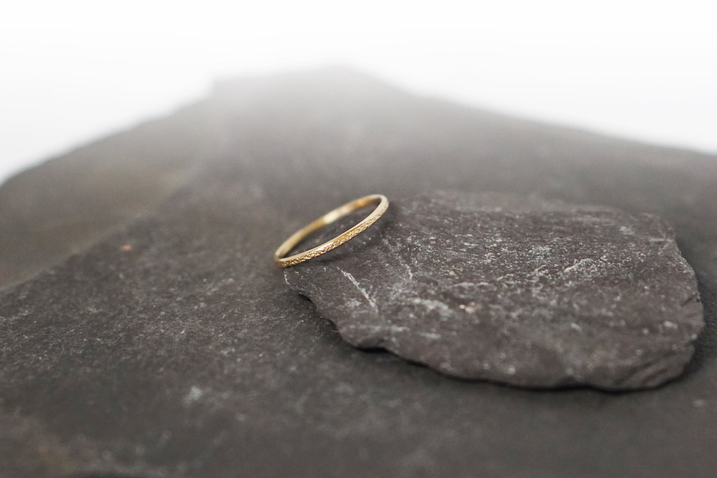 Stardust Solid 9ct Recycled Gold Stacking Ring Band