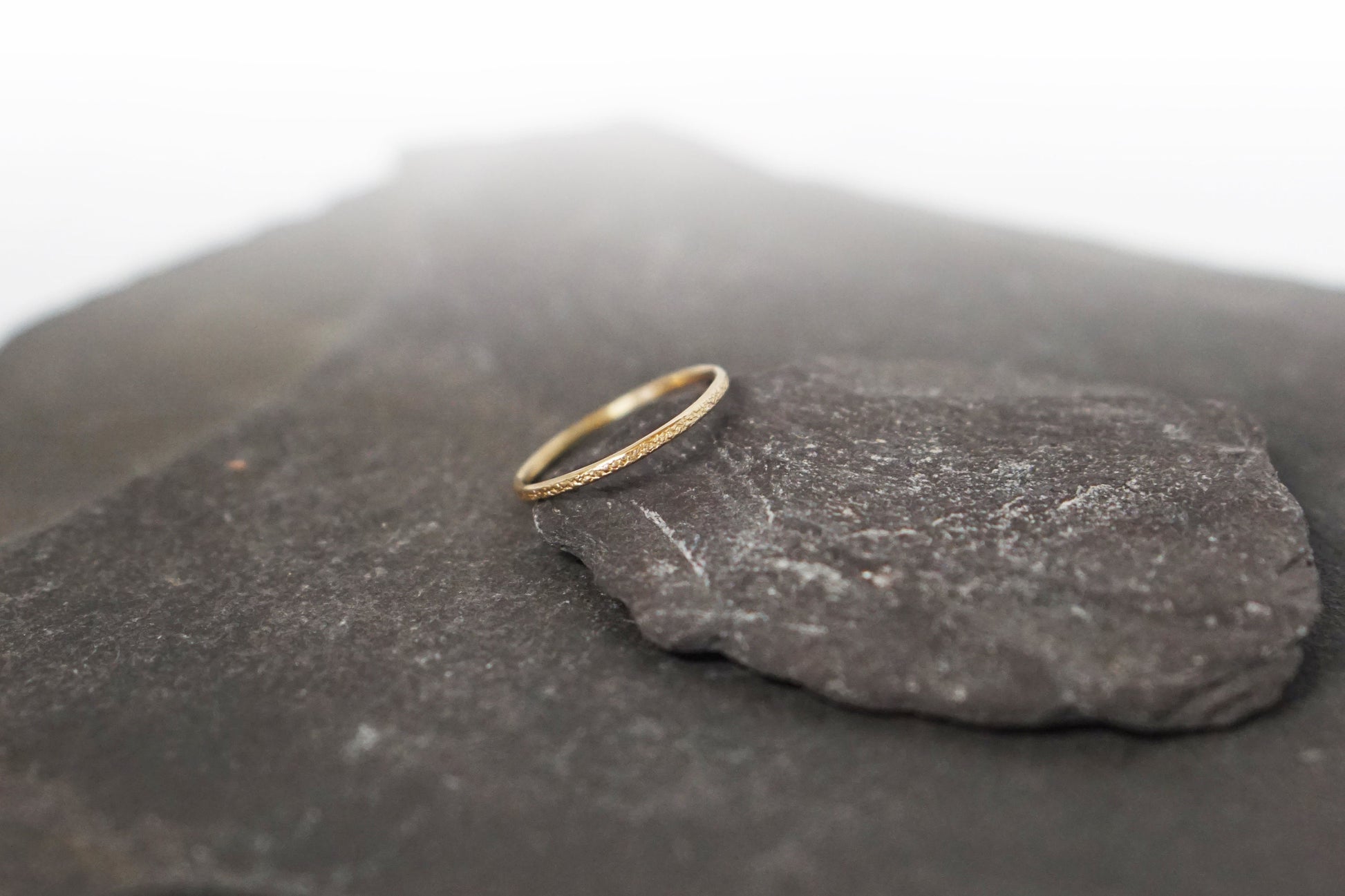 Stardust Solid 9ct Recycled Gold Stacking Ring Band