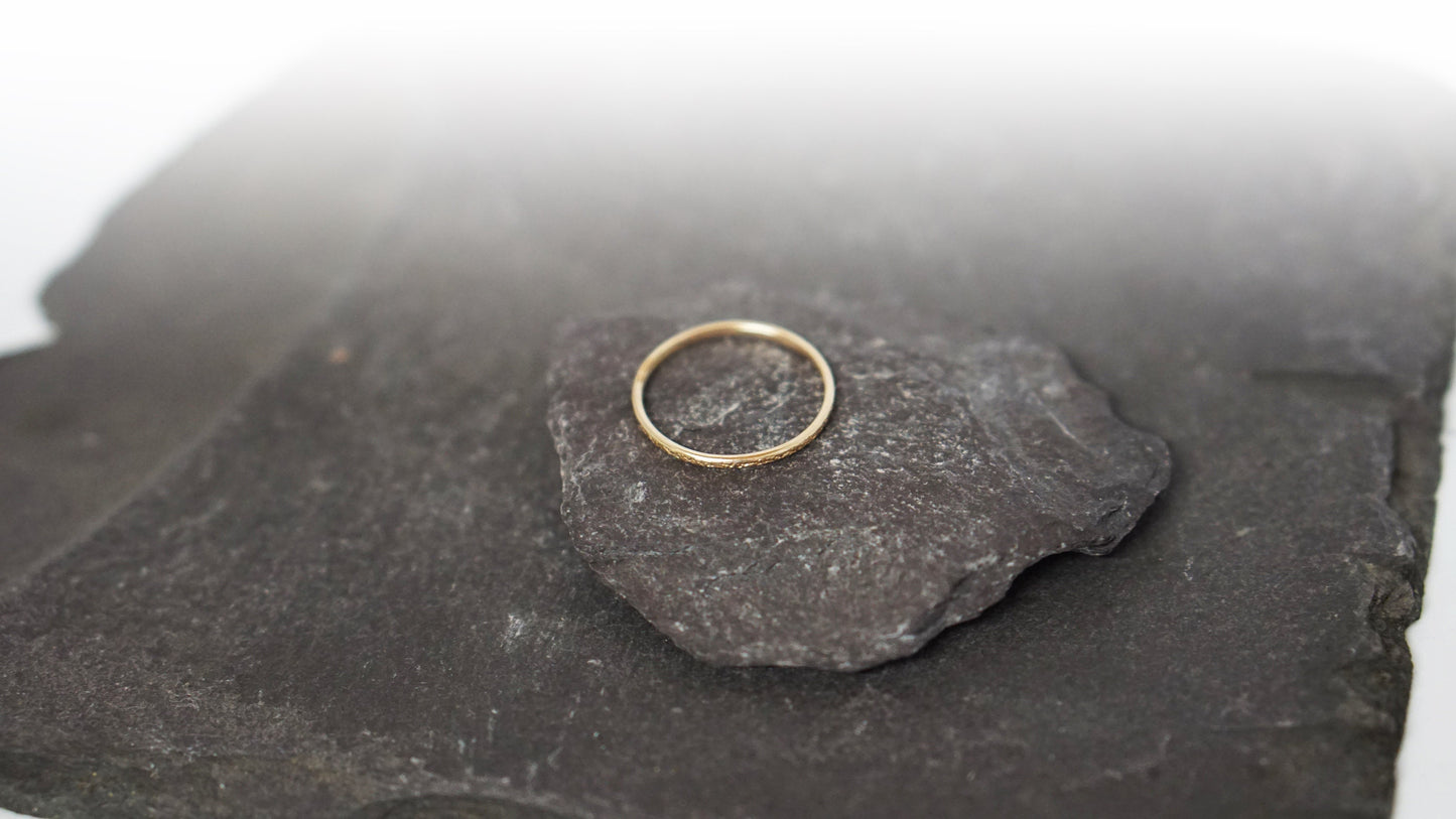 Stardust Solid 9ct Recycled Gold Stacking Ring Band