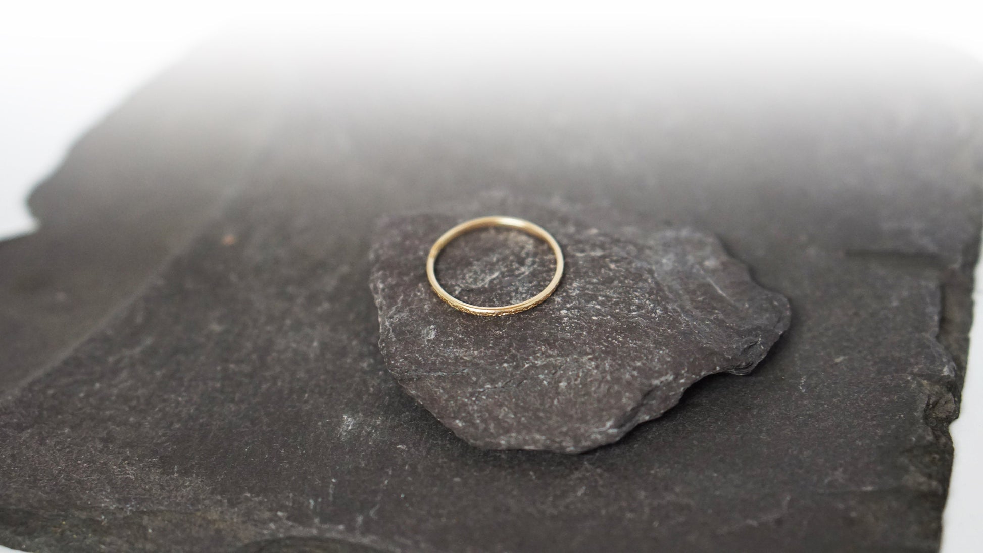 Stardust Solid 9ct Recycled Gold Stacking Ring Band