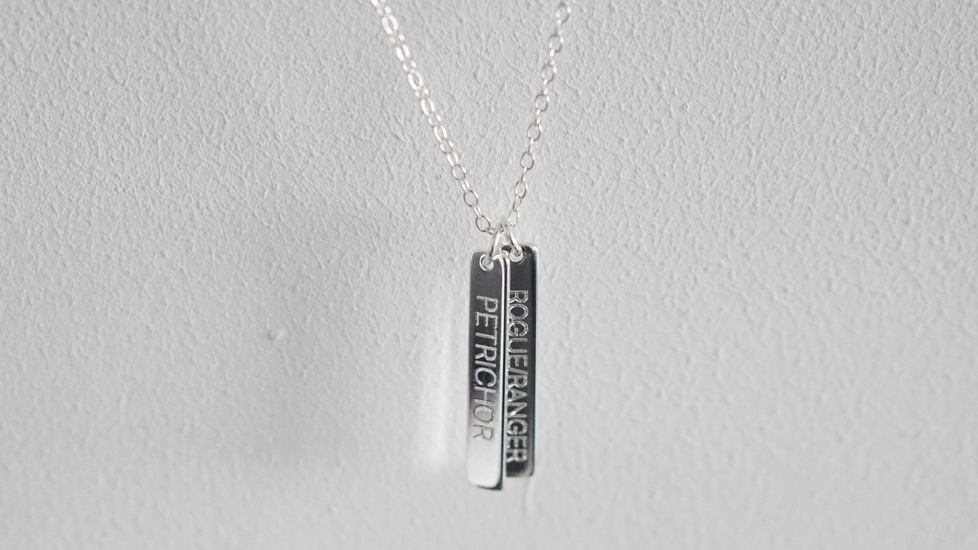 Character Class Sterling Silver Tags Necklace