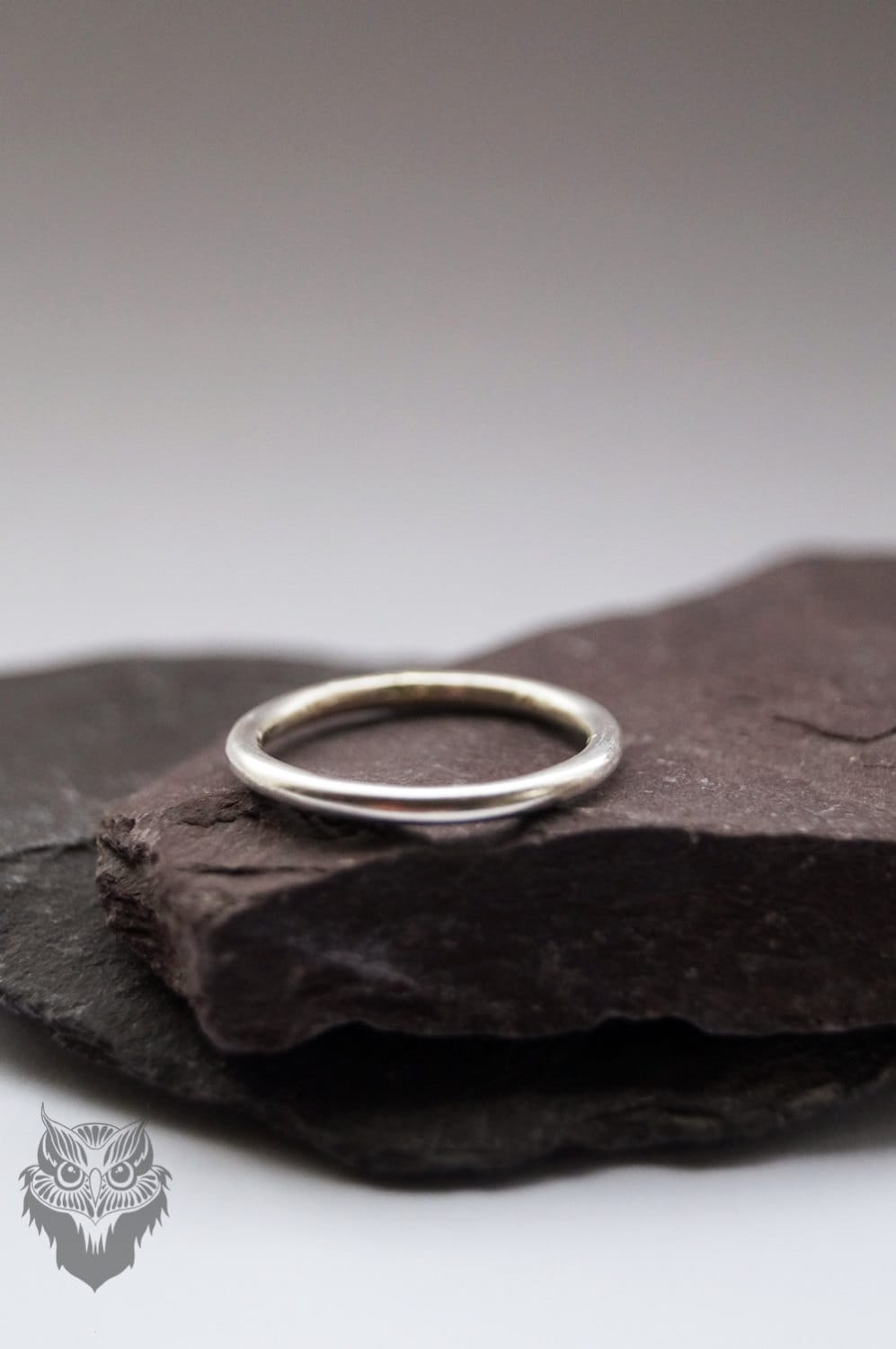 Recycled Sterling Silver Simple Band Ring ~ stacking ring, stackable, minimal, plain band, smooth, simple