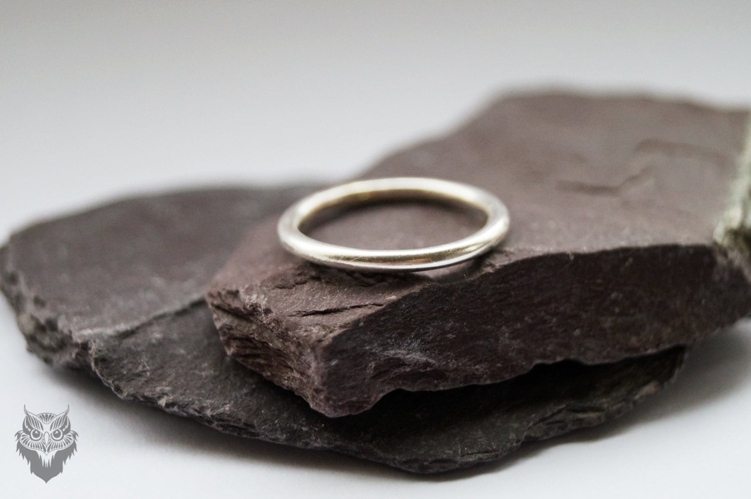 Recycled Sterling Silver Simple Band Ring ~ stacking ring, stackable, minimal, plain band, smooth, simple