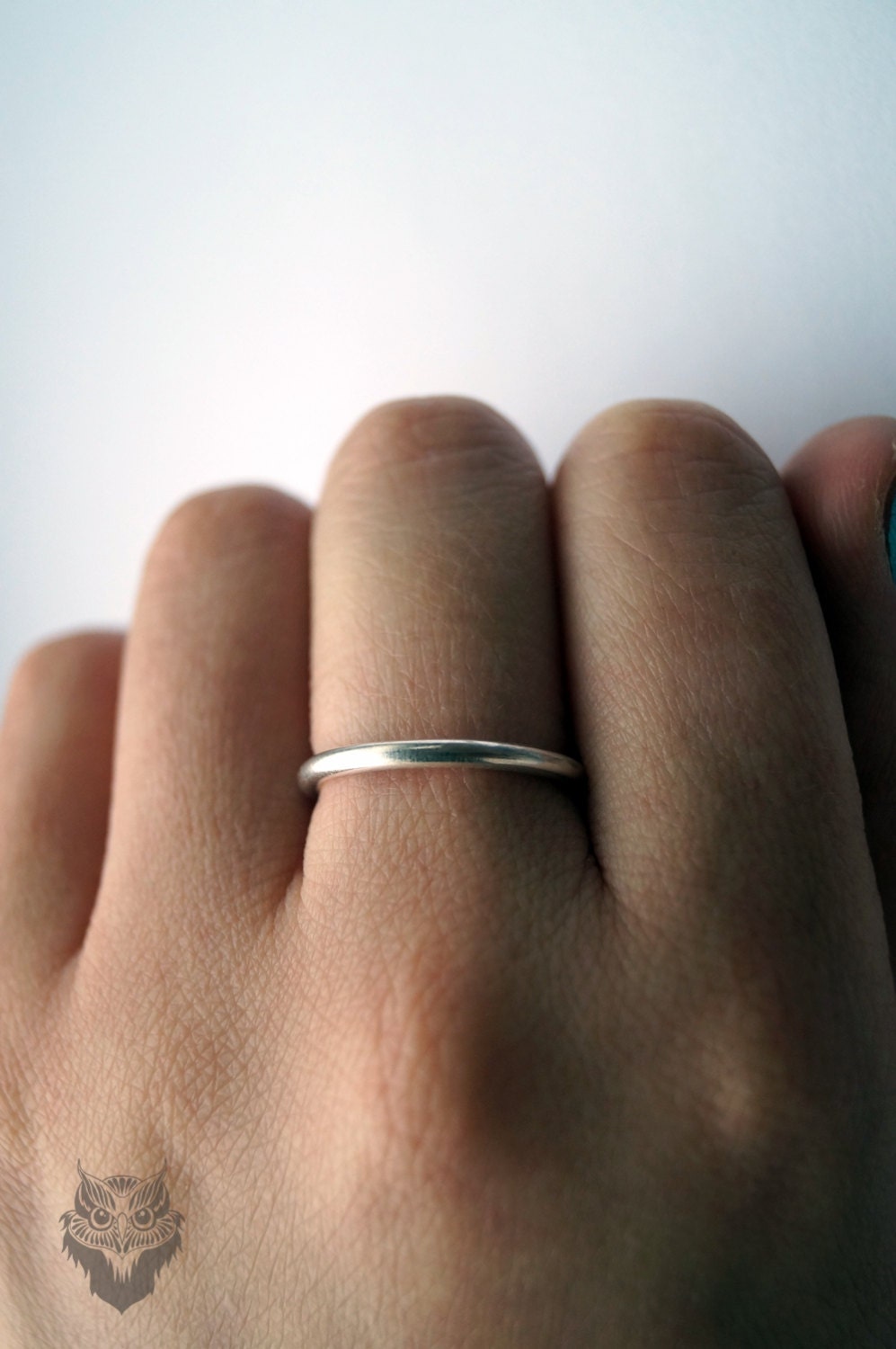 Recycled Sterling Silver Simple Band Ring