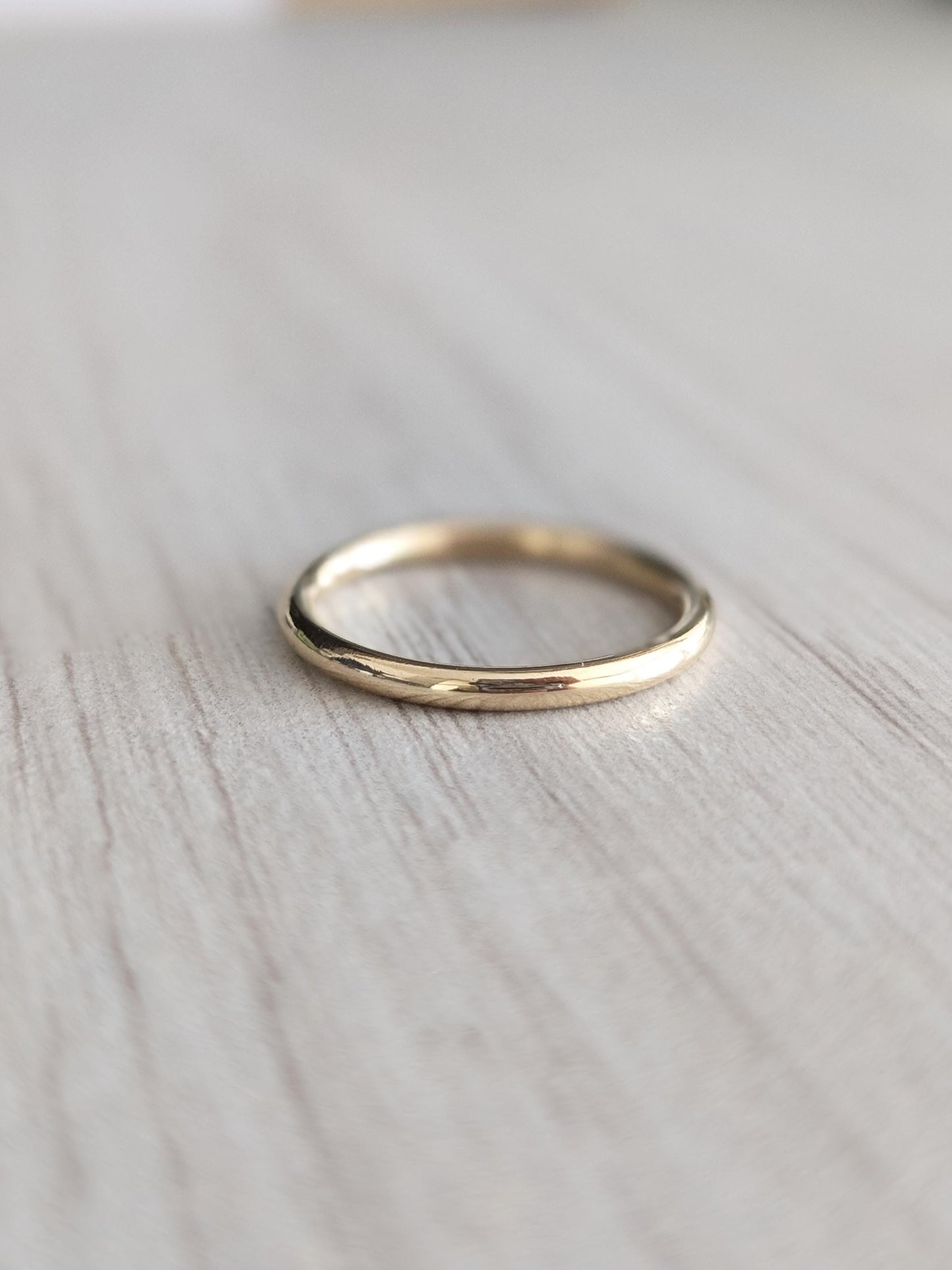 Solid Smooth 9ct Recycled Gold Band Ring