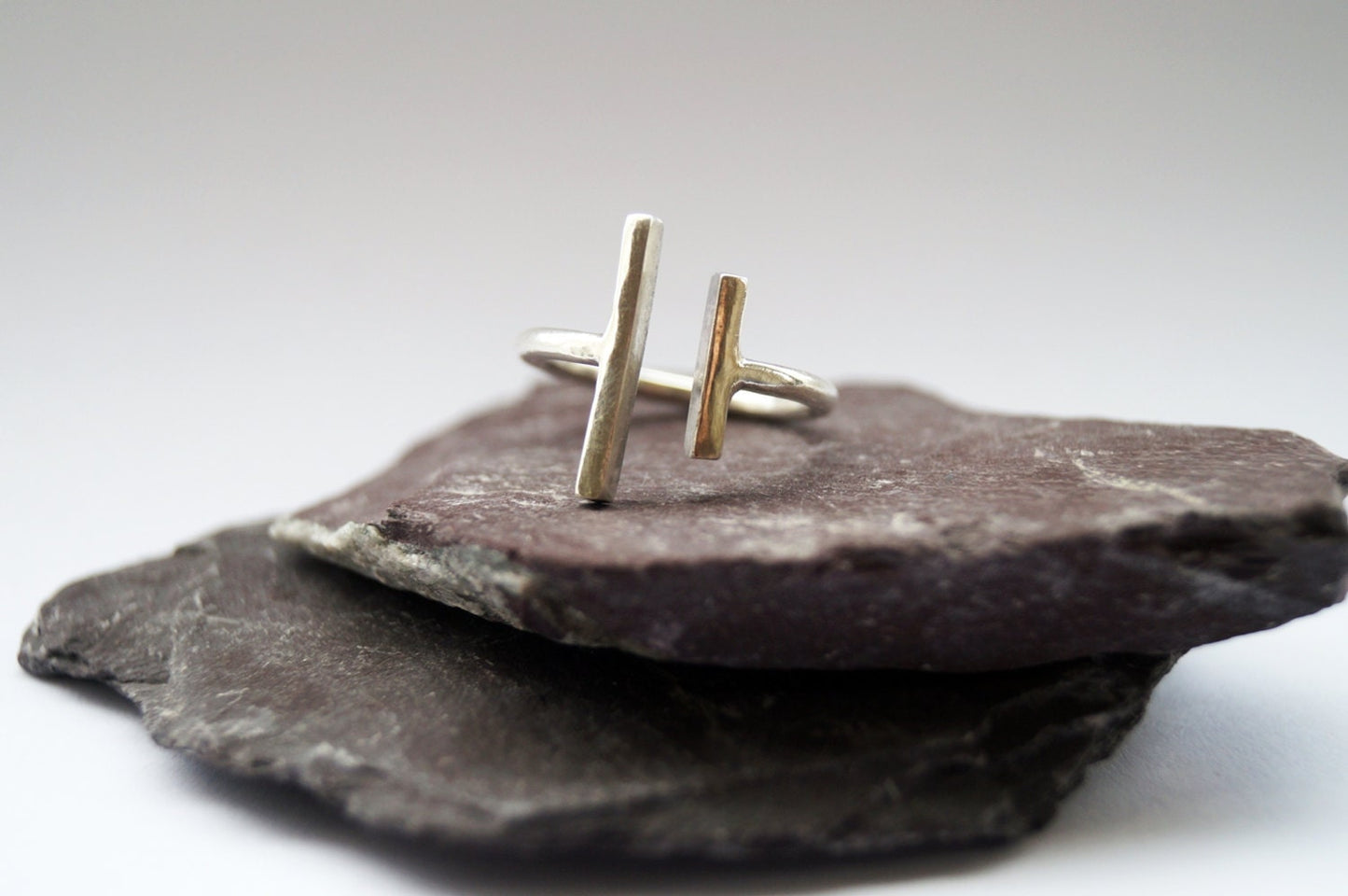 Recycled Sterling Silver Parallels Ring