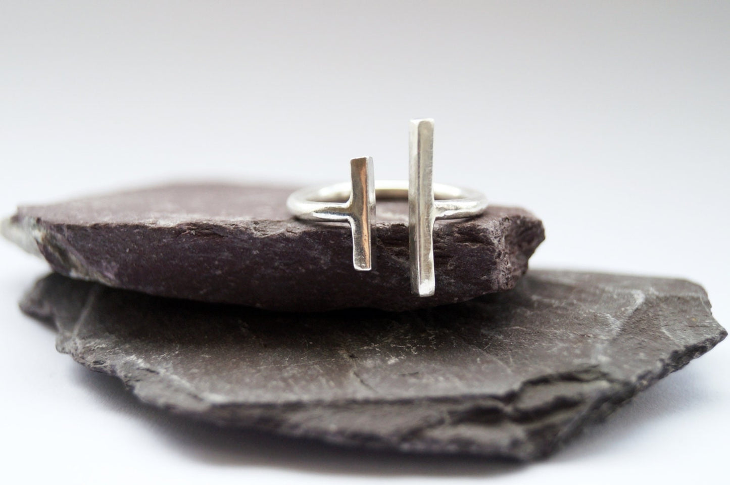 Recycled Sterling Silver Parallels Ring