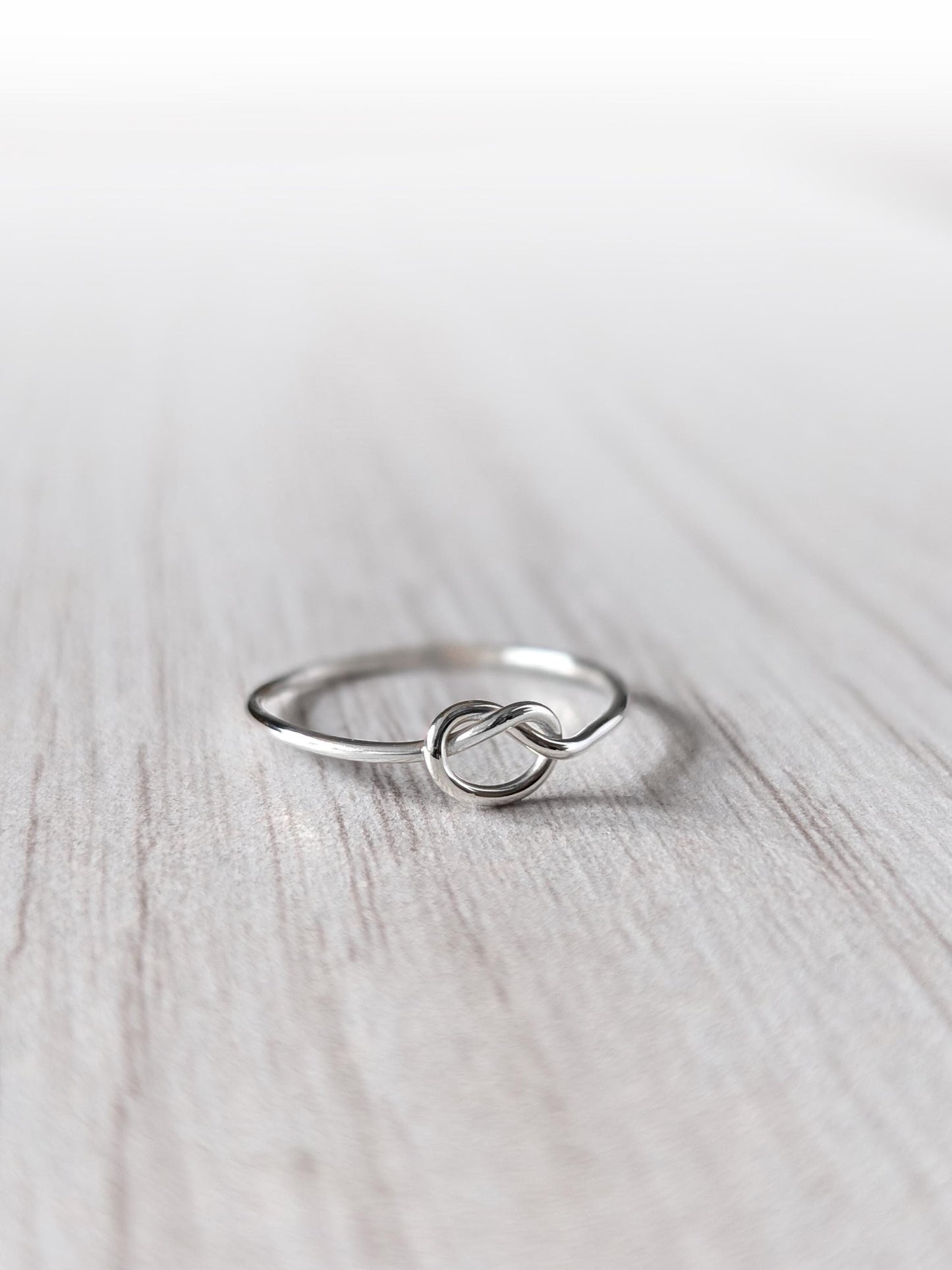 Infinity Knot Recycled Sterling Silver Ring