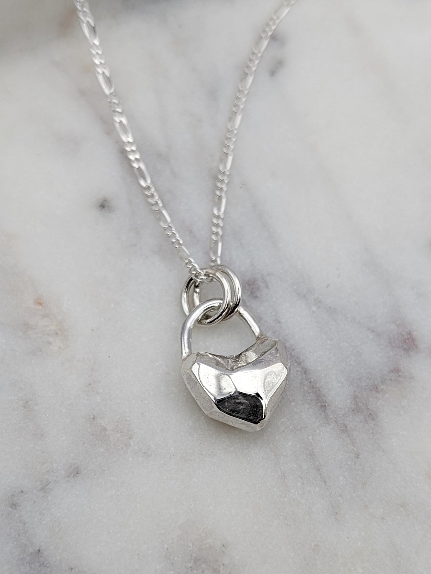 Heart Lock Crystal Pendant