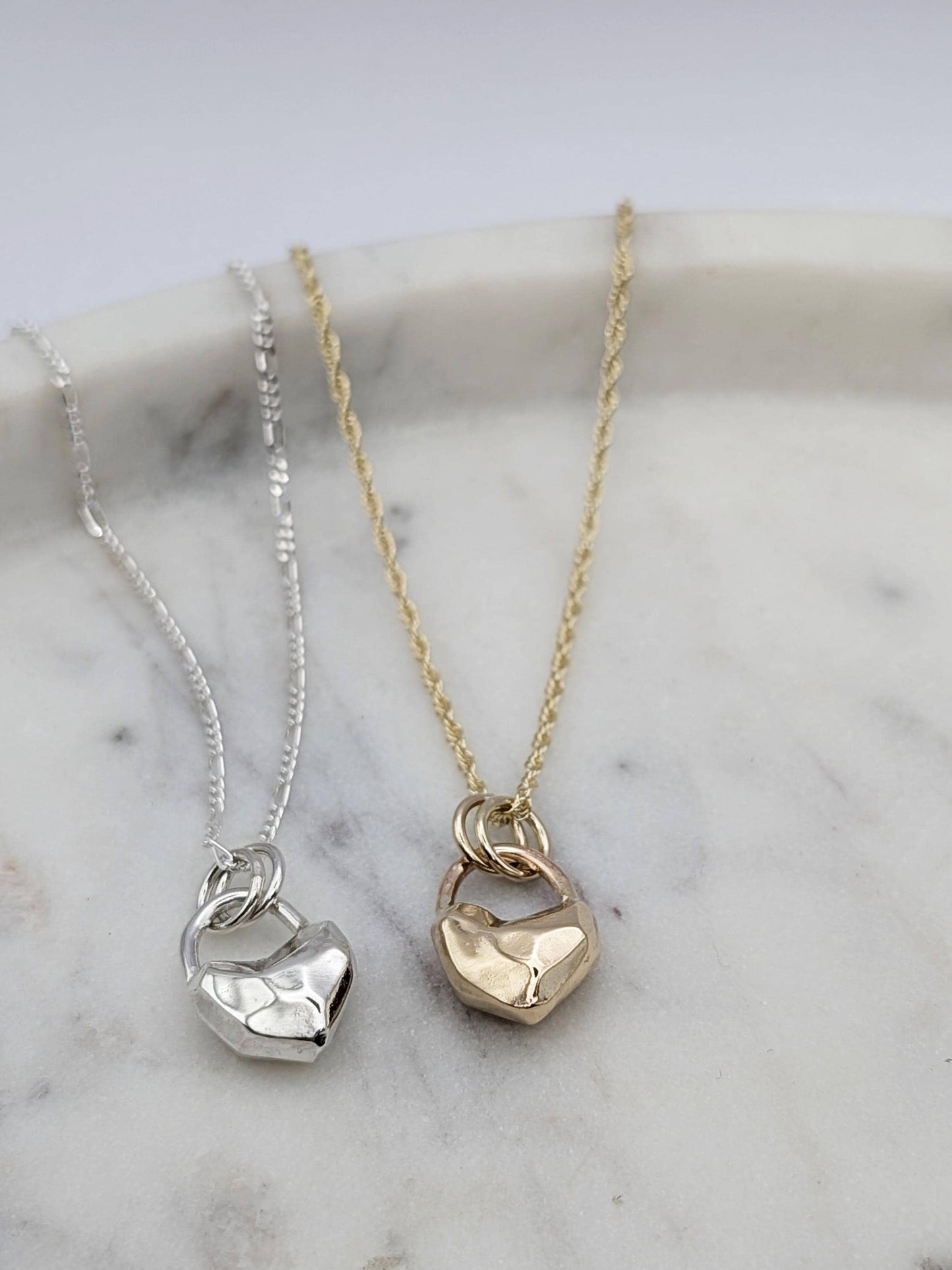 Heart Lock Crystal Pendant