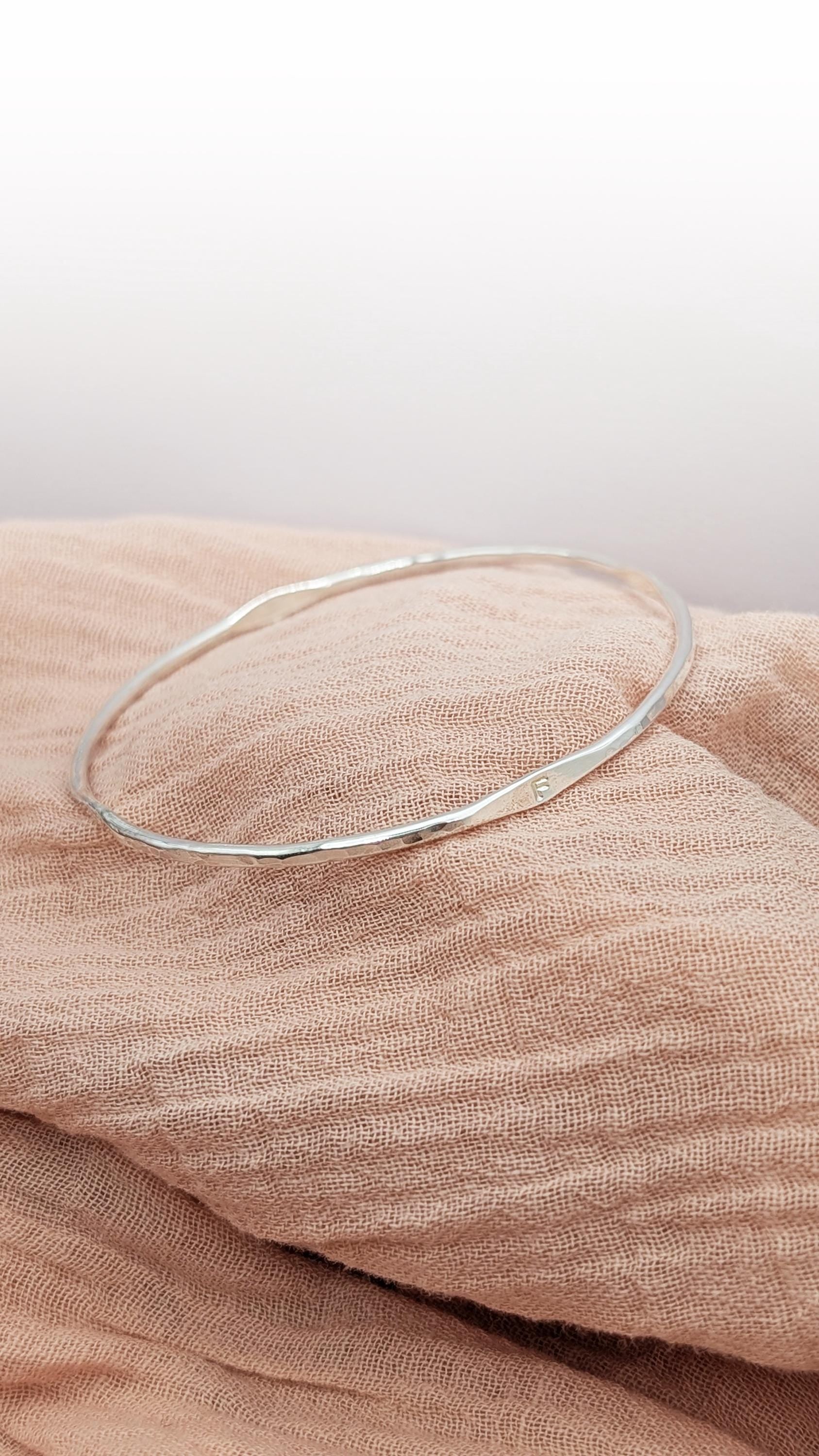 Personalised Signet Sterling Silver or 9ct Gold Bangle
