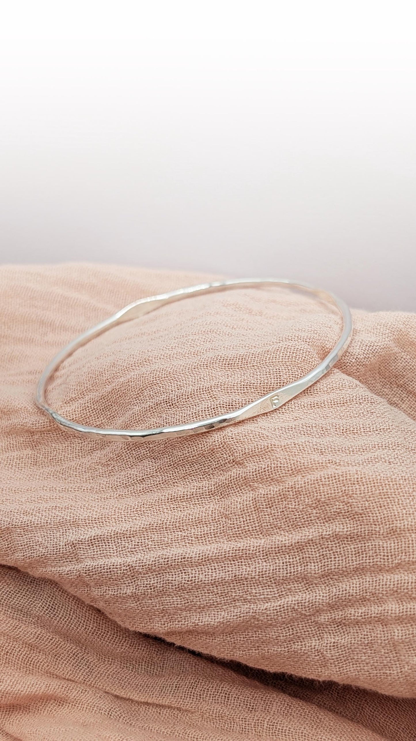 Personalised Signet Sterling Silver Bangle