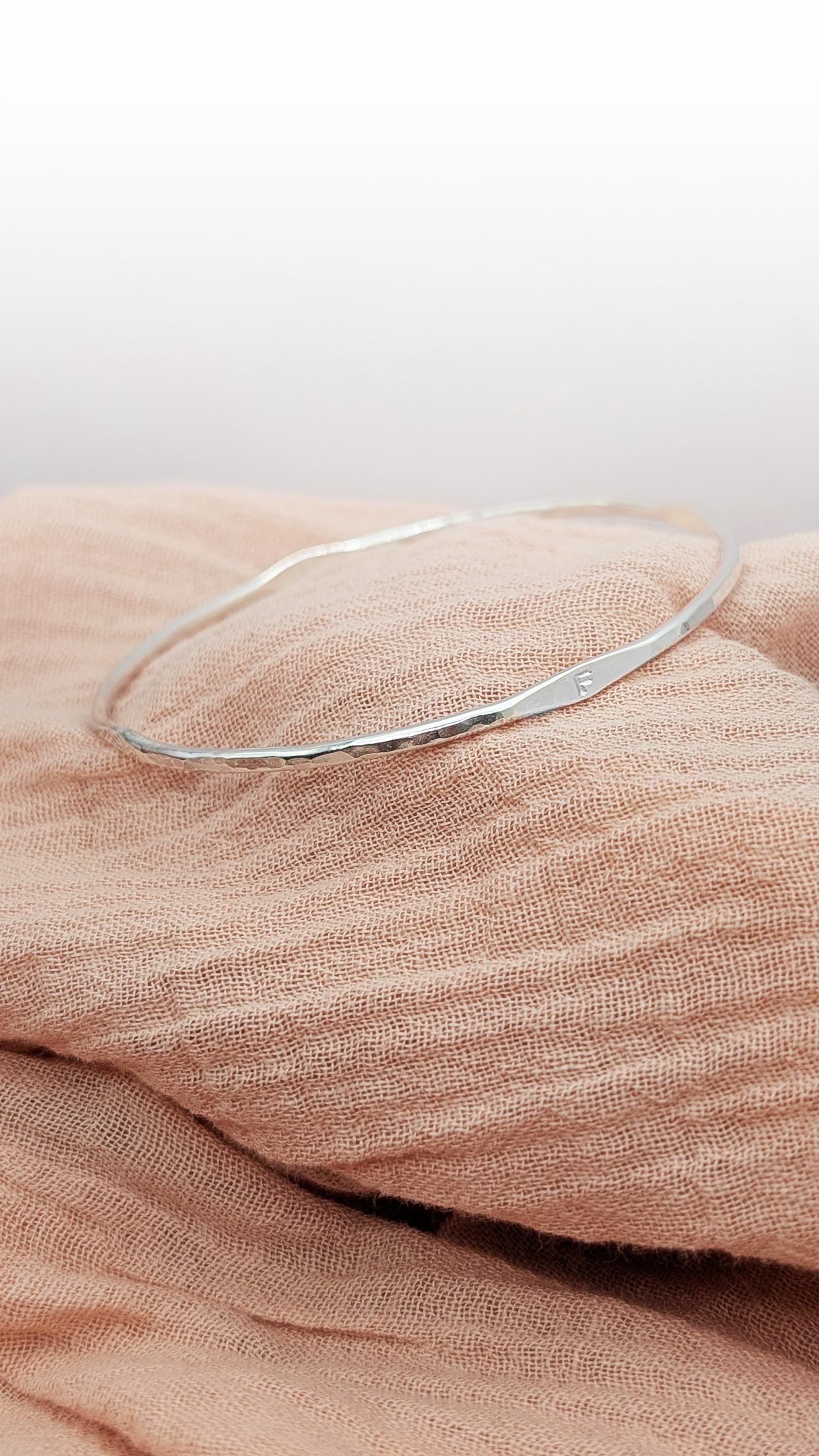 Personalised Signet Sterling Silver or 9ct Gold Bangle