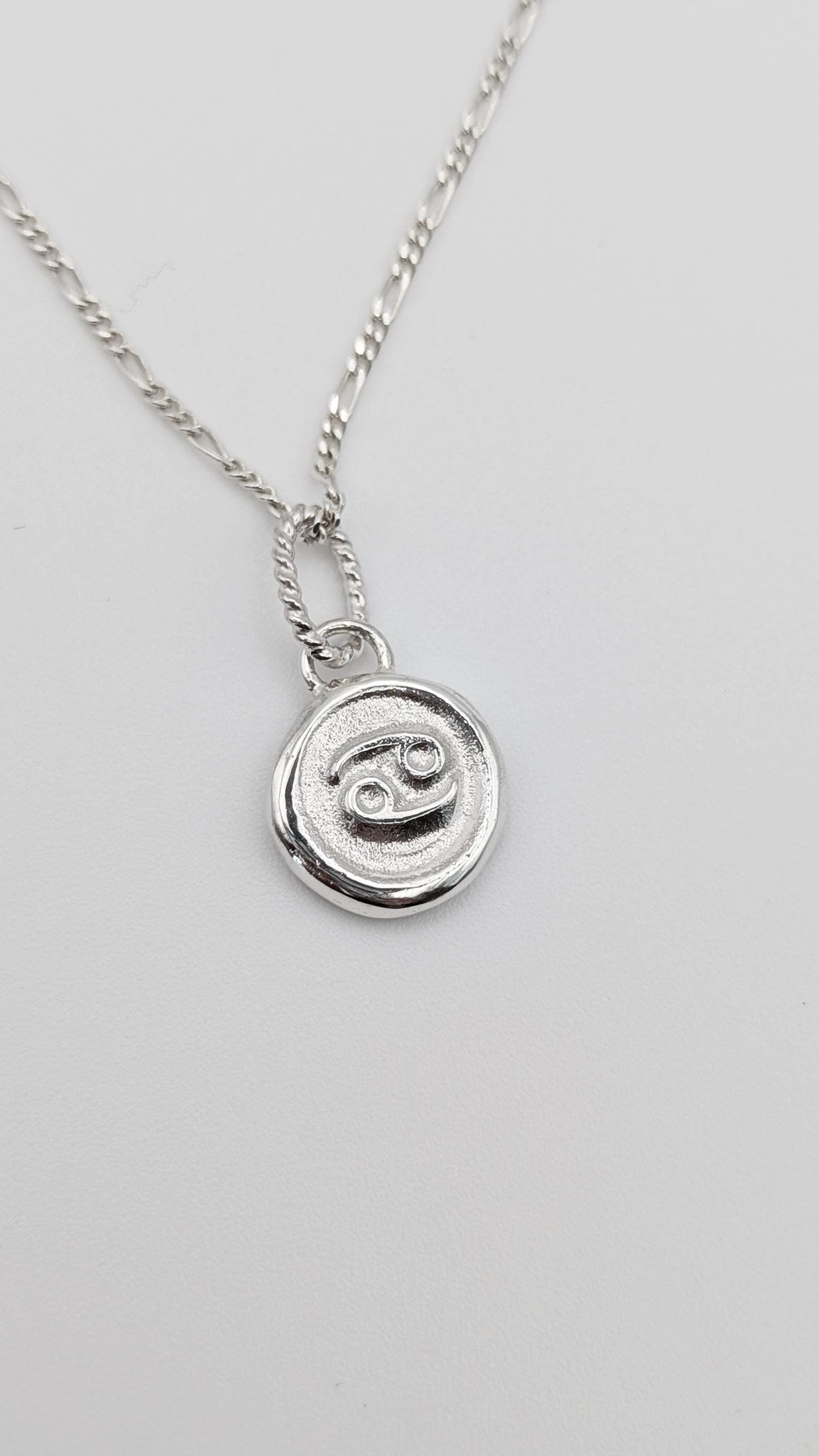 Star Sign Zodiac Personalised Pendant Necklace ~ Solid Sterling Silver, 9ct 18ct Gold