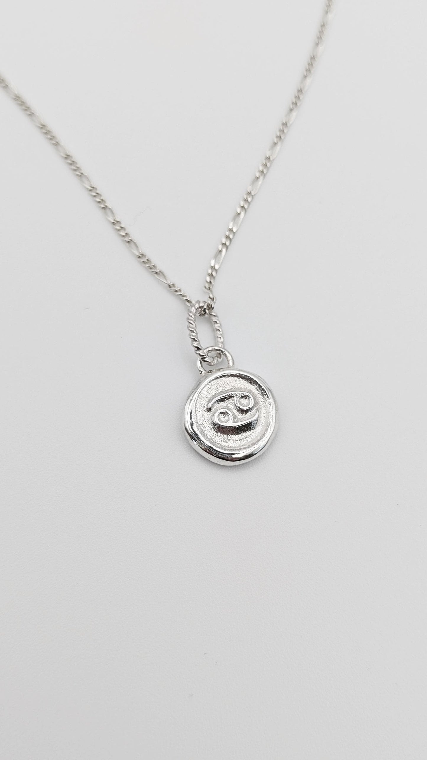 Star Sign Zodiac Personalised Pendant Necklace ~ Solid Sterling Silver, 9ct 18ct Gold