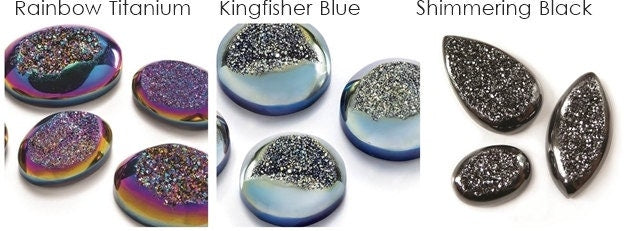 Drusy Personalised Sterling Silver Bangle