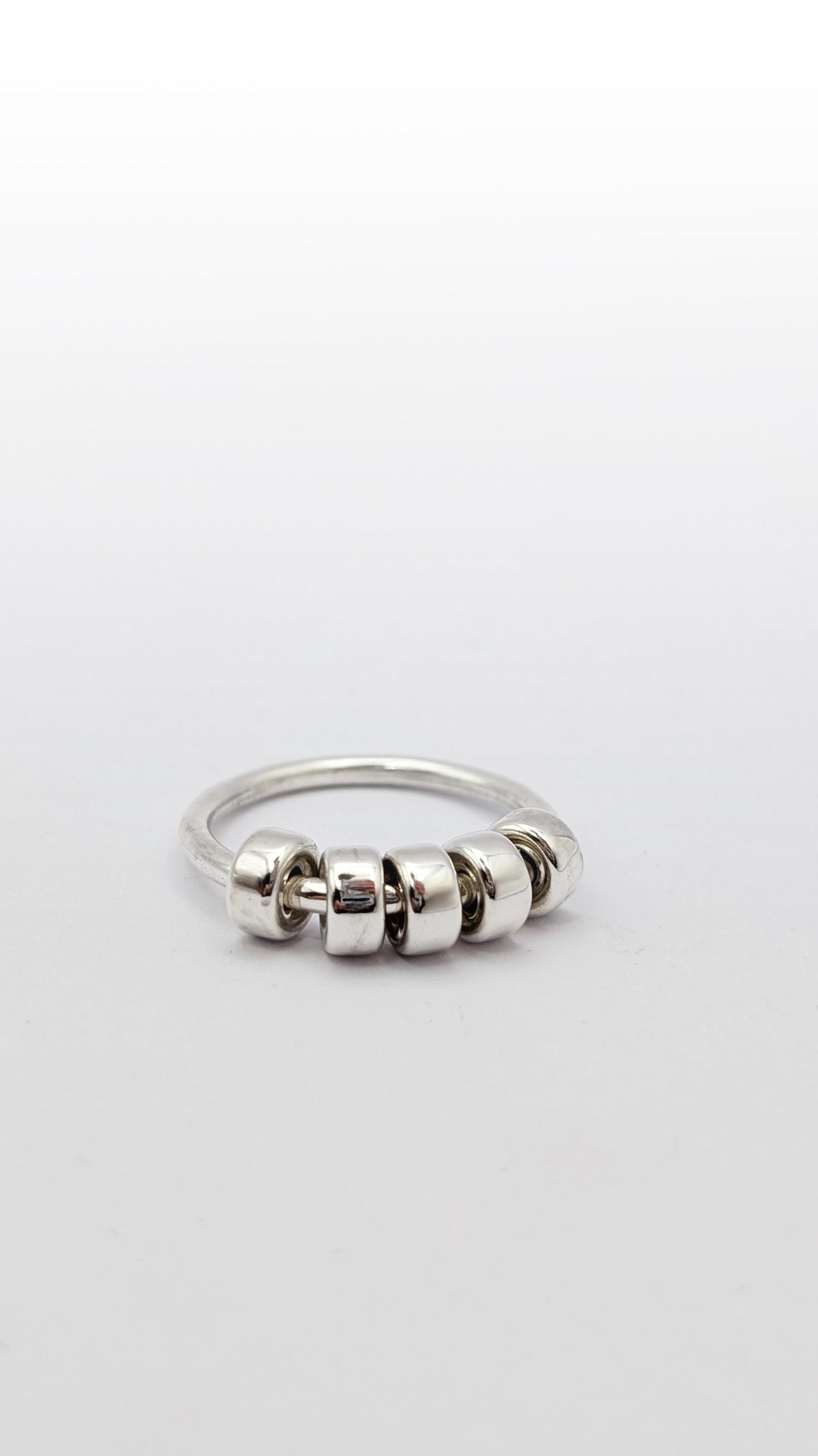 Chunky Doughnuts Fidget Ring Sterling Silver