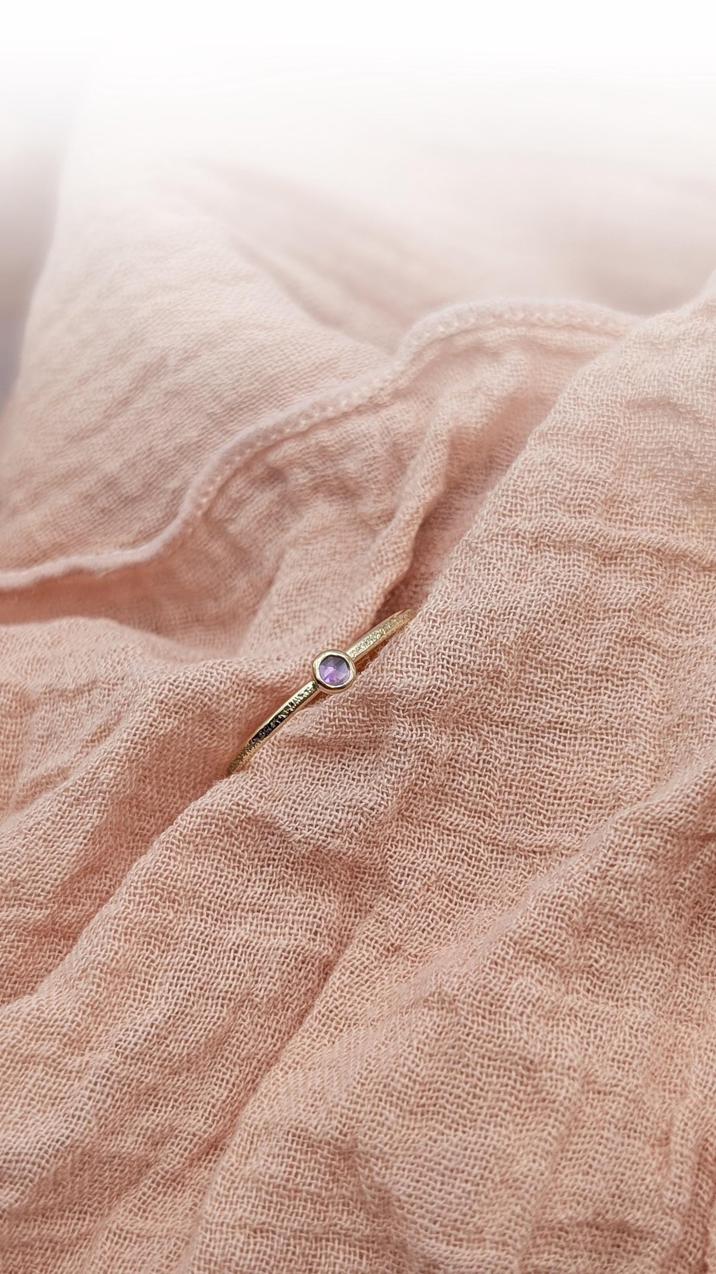 Stardust Gemstone Solid 9ct Recycled Gold Stacking Ring ~ stacking ring, textured, stackable, gold, engagement, wedding