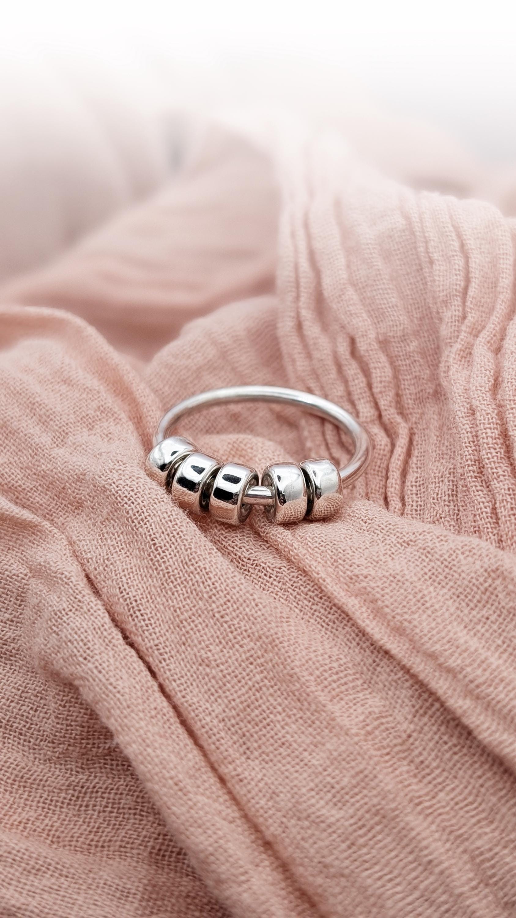 Chunky Doughnuts Fidget Ring Sterling Silver