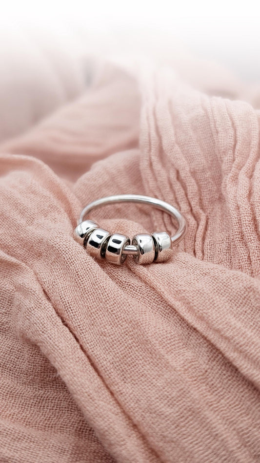 Chunky Doughnuts Fidget Ring Sterling Silver