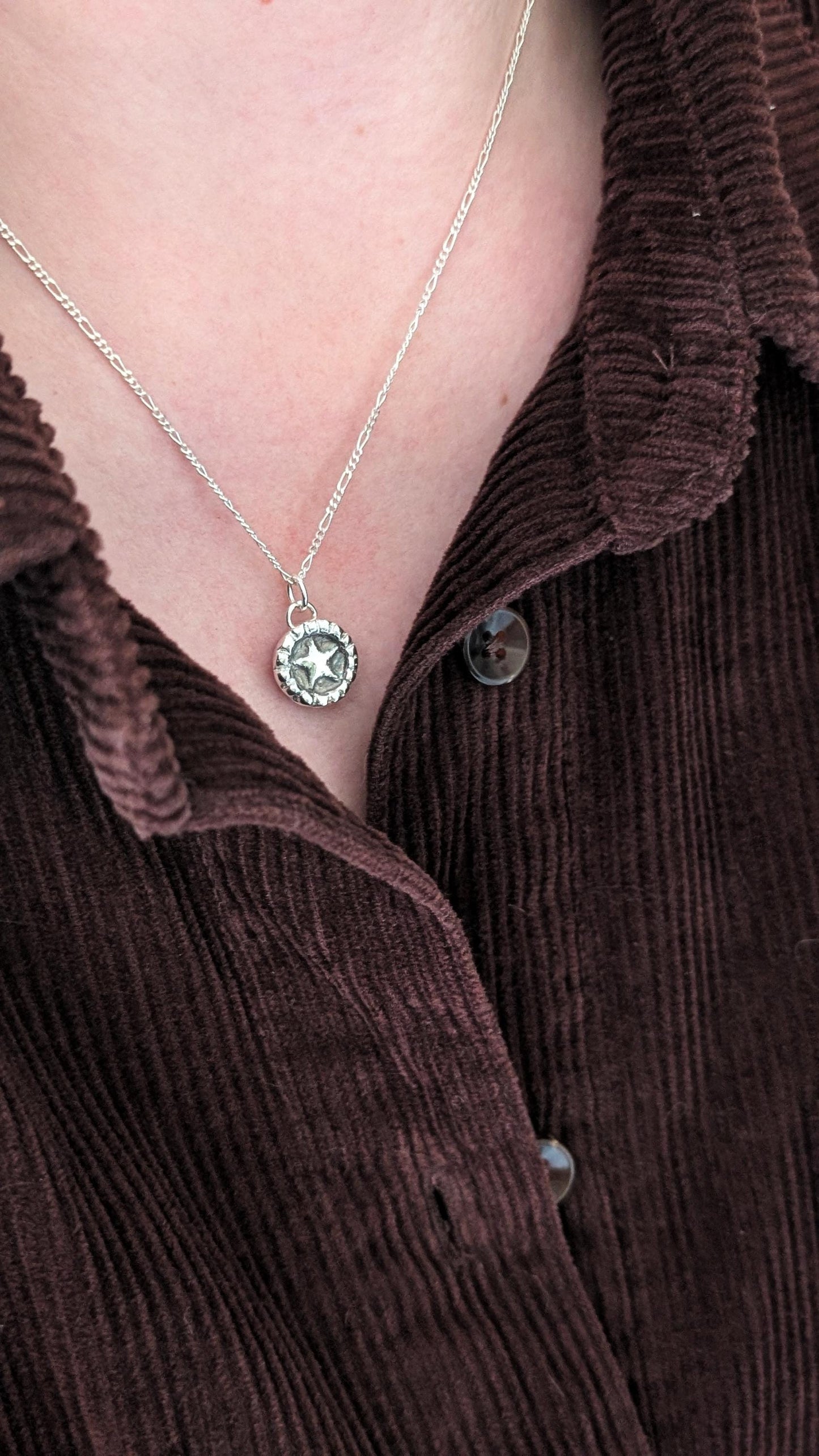 Little Mince Pie Pendant Necklace ~ Sterling Silver or 9ct Gold ~ Christmas Jewellery, unique