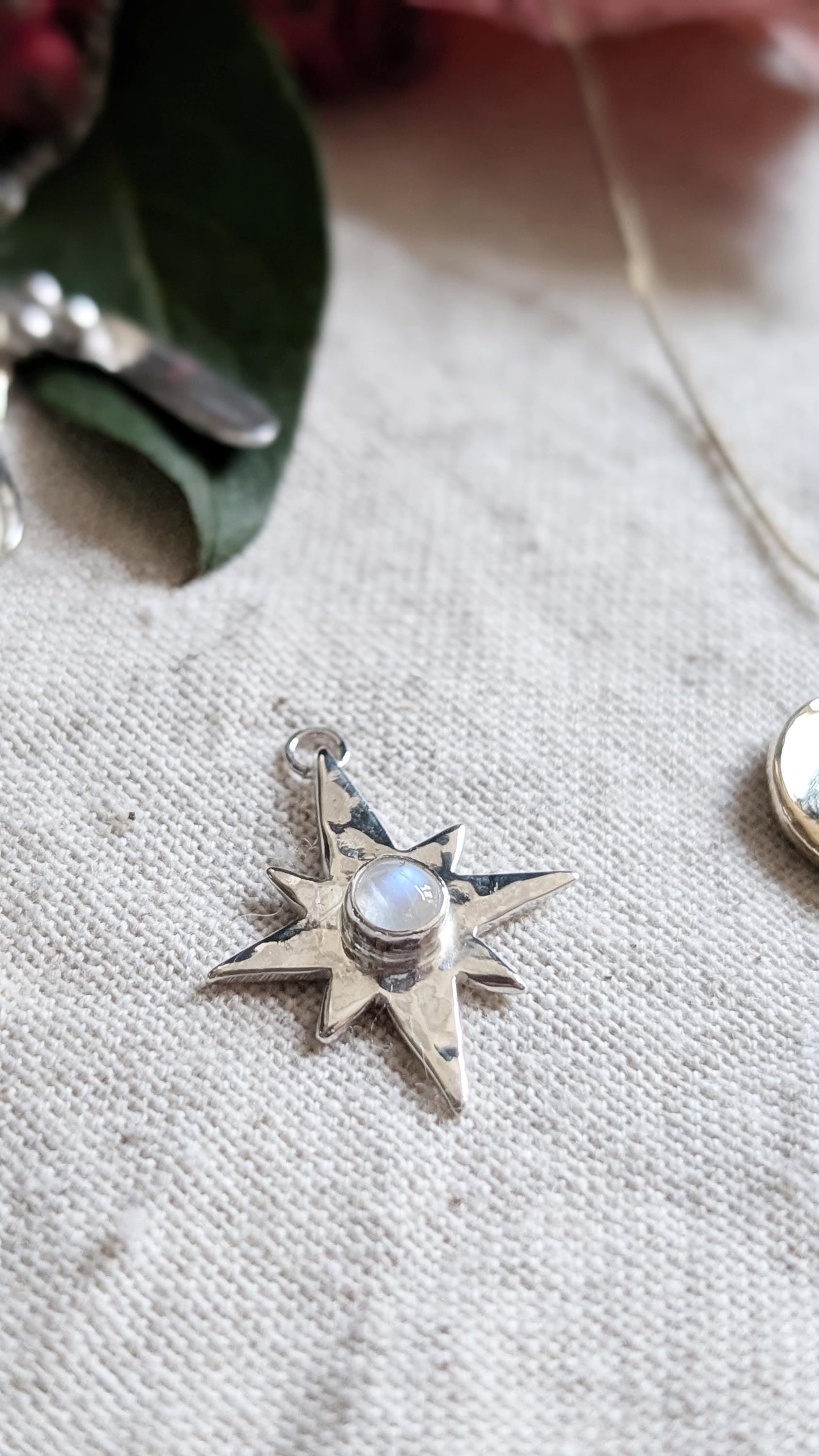 Scribble Heart Chunky Solid Sterling Silver Necklace