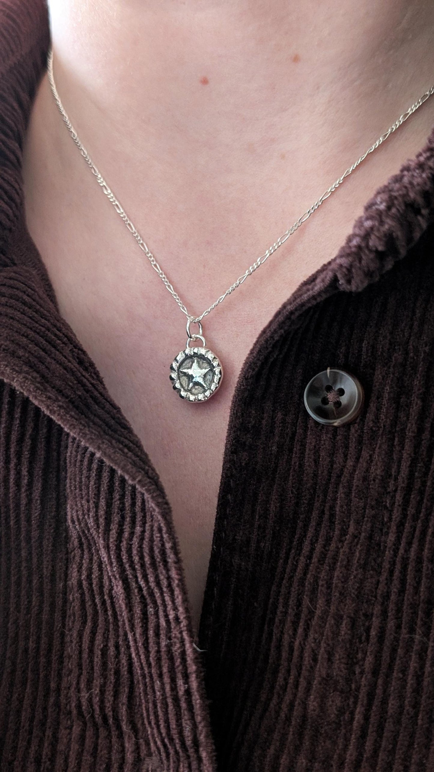 Little Mince Pie Pendant Necklace ~ Sterling Silver or 9ct Gold ~ Christmas Jewellery, unique