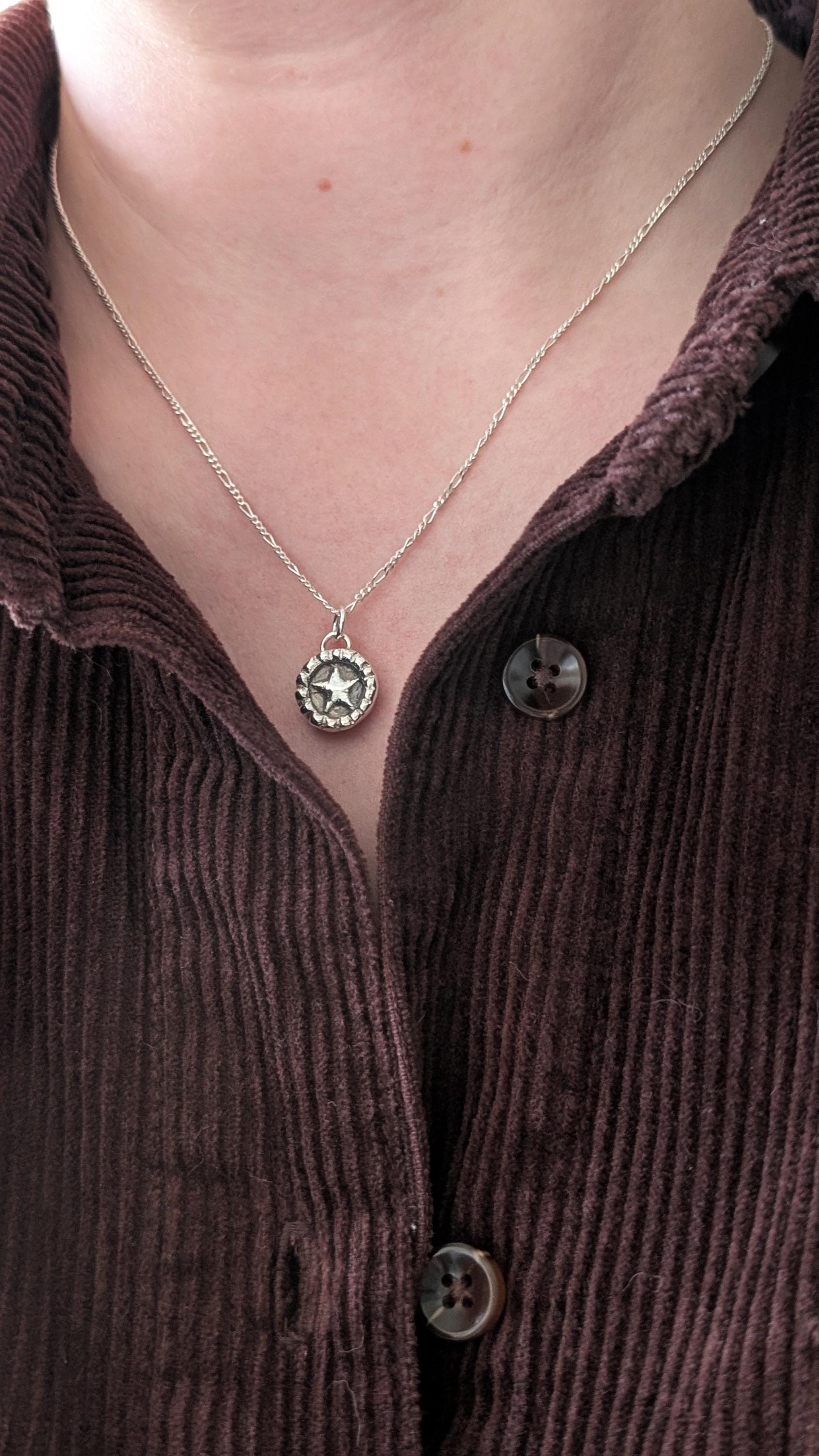 Little Mince Pie Pendant Necklace ~ Sterling Silver or 9ct Gold ~ Christmas Jewellery, unique