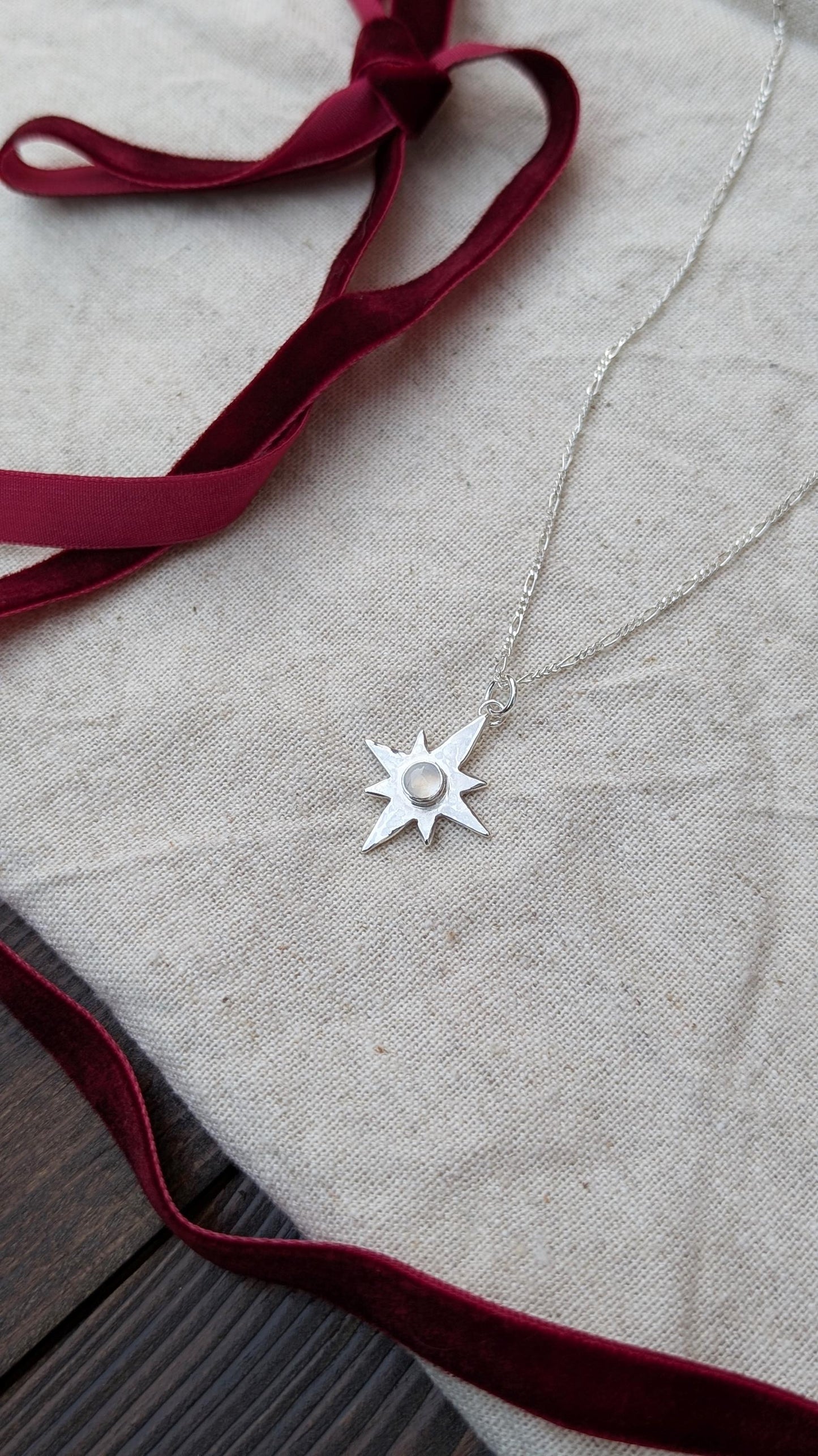 Scribble Heart Chunky Solid Sterling Silver Necklace