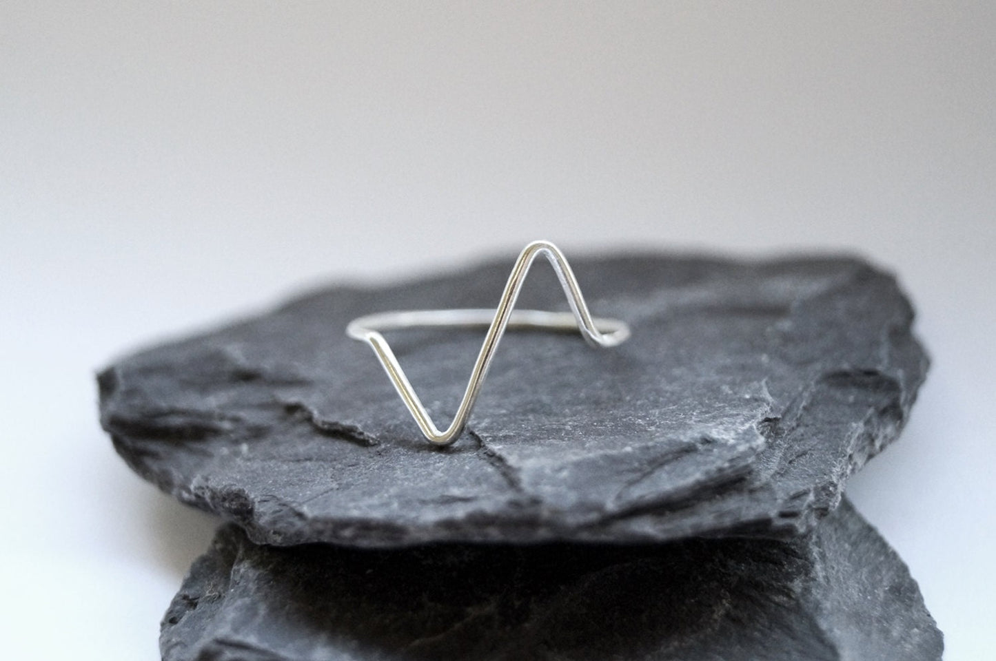 Recycled Sterling Silver Lifeline Ring