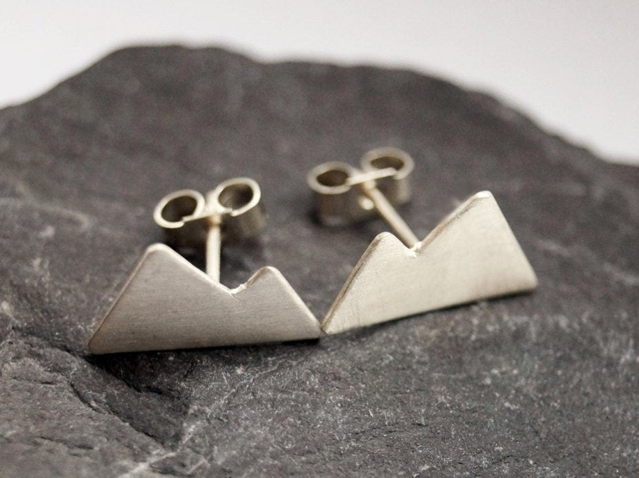 Little Mountains Sterling Silver Earrings