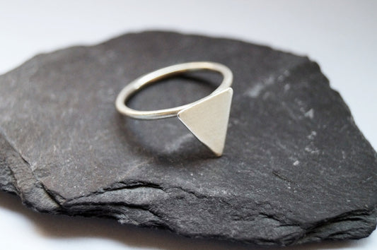 Recycled Sterling Silver Peak Ring
