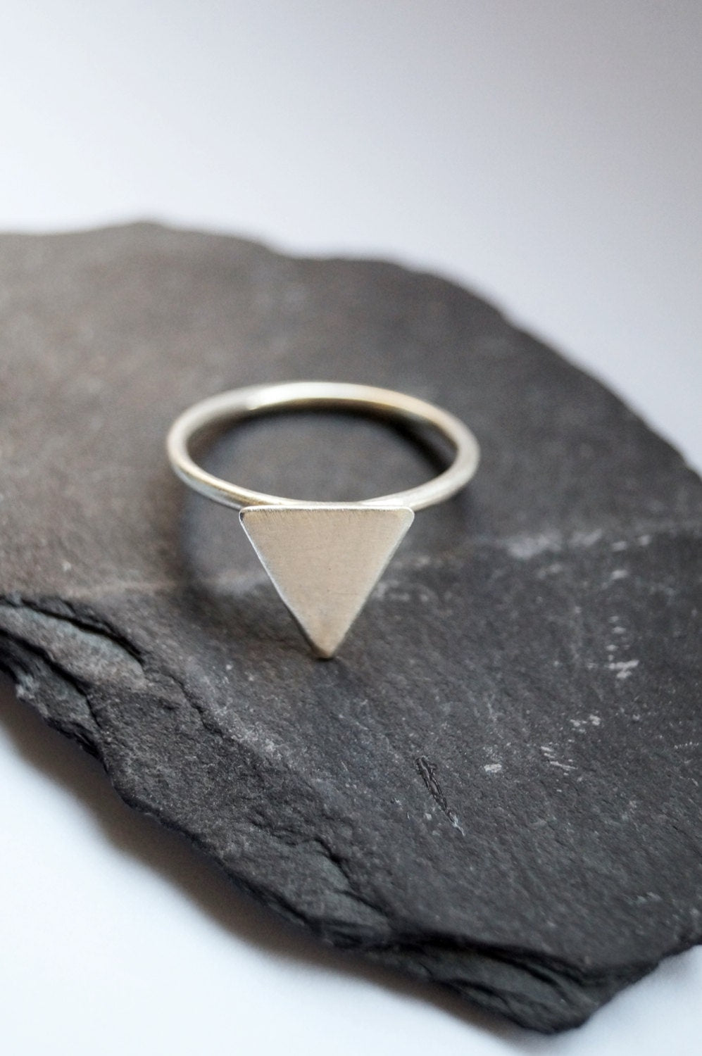 Recycled Sterling Silver Peak Ring