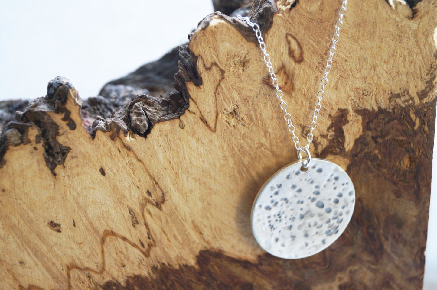Sterling Silver Moon Necklace