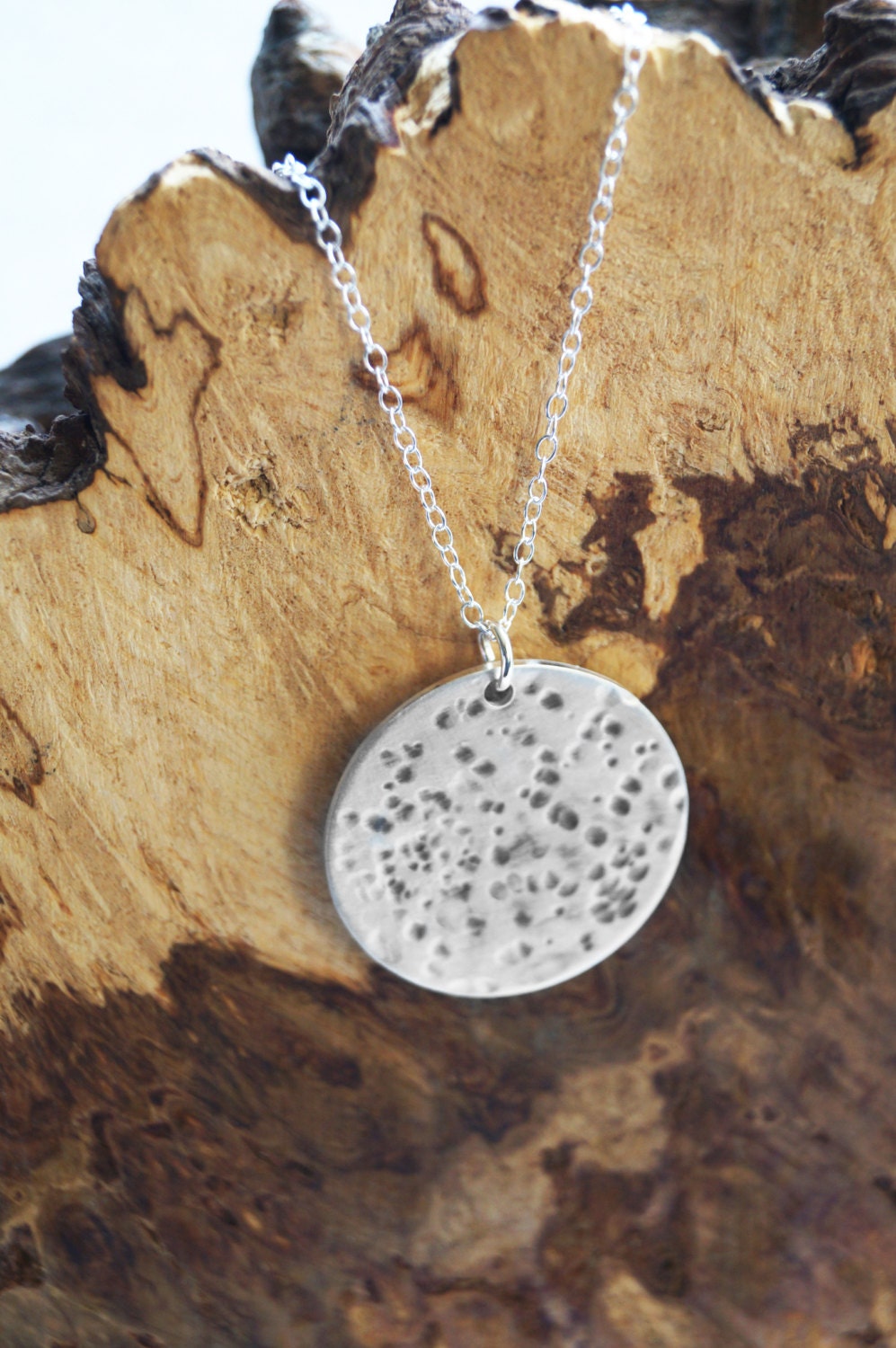 Sterling Silver Moon Necklace
