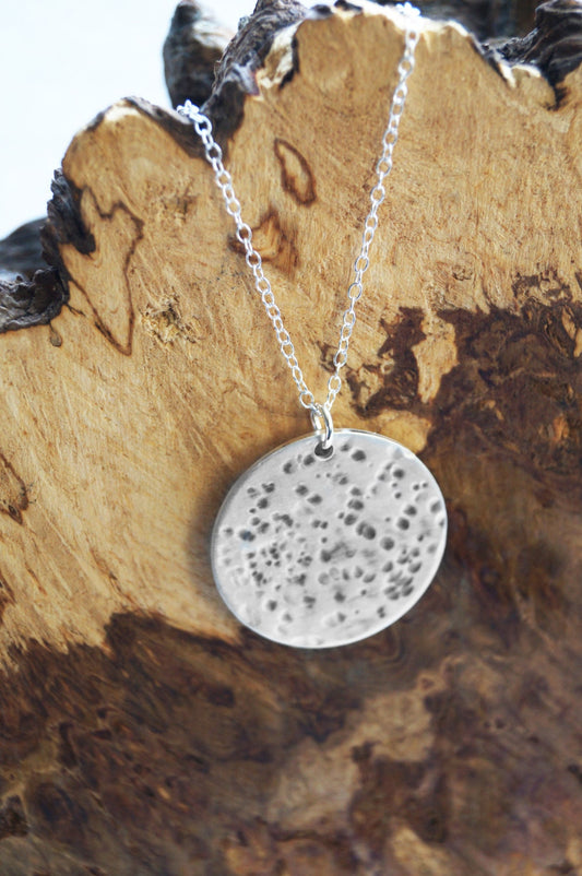 Sterling Silver Moon Necklace