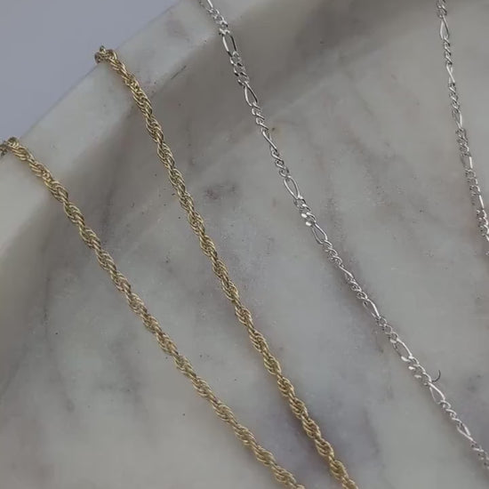 Personalised Little Pebble Pendant in Solid Sterling Silver, 9ct or 18ct Gold